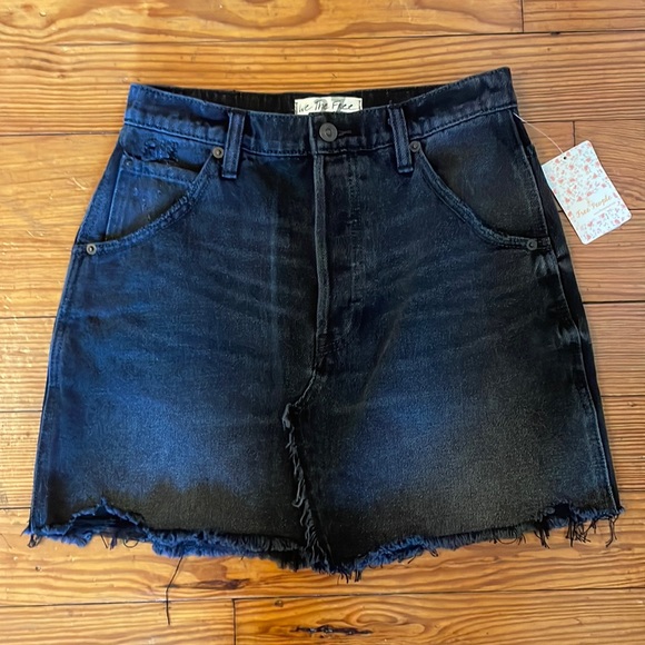 Free People Brea Cut Off Skirt - Picture 3 of 11